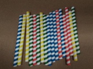 CANUTILLO PAPEL RECTO 8X230MM COLORES