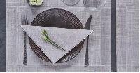MANTEL 30X40 50 GRS. BLANCO+HILO GRIS