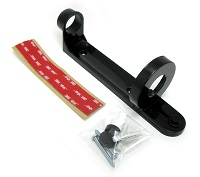 SOPORTE PLASTICO DOSIF.PARED NEGRO