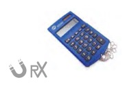 CALCULADORA BOLSILLO DETECTABLE AZUL
