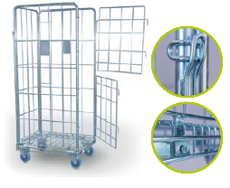 CARRO STANDARD DOS 1/2 PUERTAS 2RF+2RG DE 125 MM NYLON