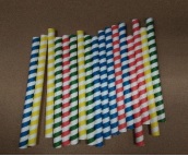 Canutillo Papel Recto Colores 23mm